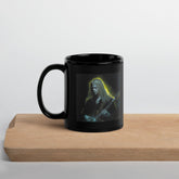 Close-up of NS-816 glossy black mug handle.